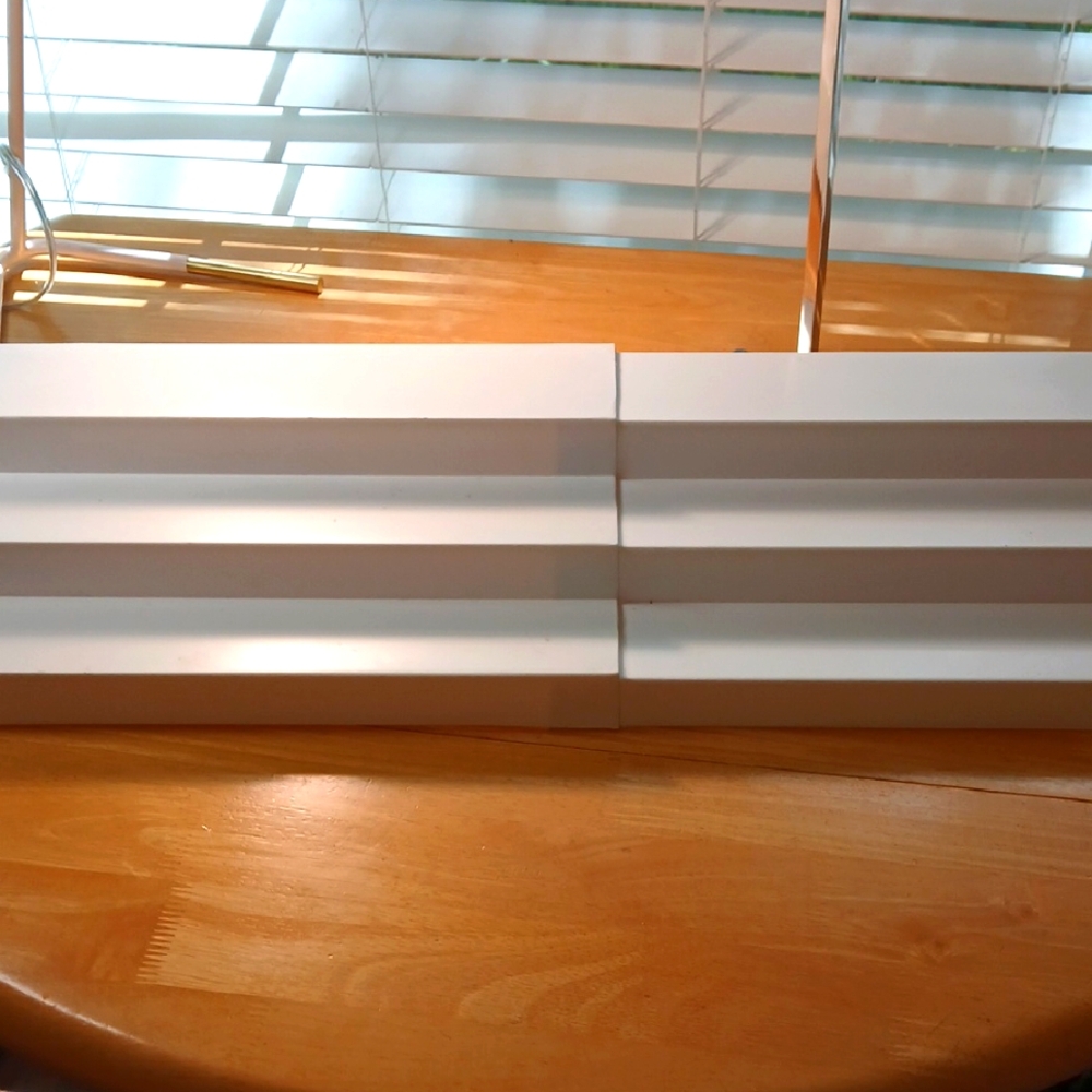 White Adjustable Shelf Organizer